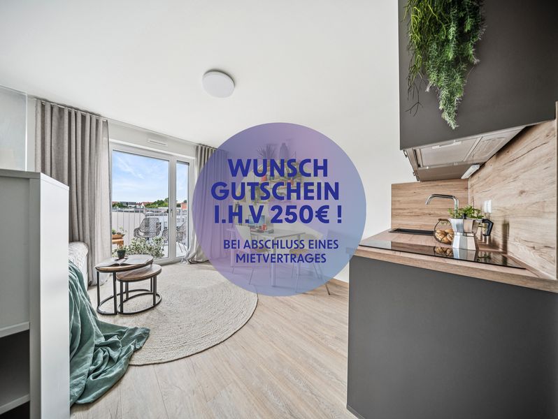 Dein 250€ Gutschein wartet! Stylisches Studentenapartment – Vollmöbliert & zentral
